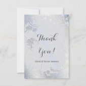 Silver Glimmer Floral Jubileum Bedankt (Voorkant)