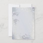 Silver Glimmer Floral Jubileum Bedankt (Achterkant)