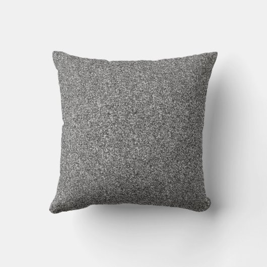 Silver Glitte Print Metallic Scatter Throw Cushion Kussen (Achterkant)