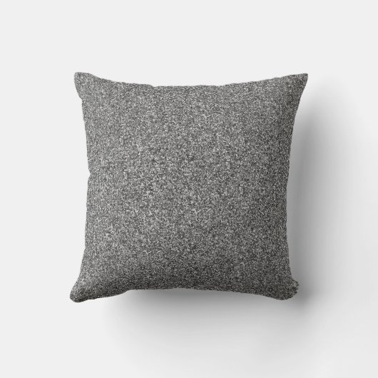 Silver Glitte Print Metallic Scatter Throw Cushion Kussen (Achterkant)