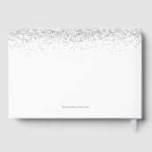 Silver Glitter 21ste verjaardag Gastenboek (Achterkant)