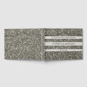 Silver Glitter 25th Wedding Jubileum Gastenboek (Volledig)