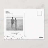 Silver Glitter Afbeelding & Black Photo Save the D Briefkaart (Achterkant)