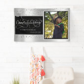 Silver Glitter Afstudeerder Pet, Foto Roos Gold Af Spandoek (Insitu)
