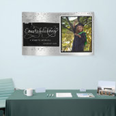 Silver Glitter Afstudeerder Pet, Foto Roos Gold Af Spandoek (Beurs)