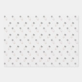 Silver Glitter Baby Feet Baby shower Inpakpapier Vel (Voorkant 3)