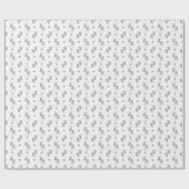 Silver Glitter Baby Feet Gepersonaliseerd Baby sho Cadeaupapier (Vlak)