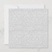 Silver Glitter Baby shower Invitation Kaart (Achterkant)