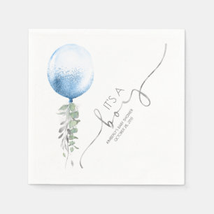 Silver Glitter Balloon Garland Elegant Baby shower Servet