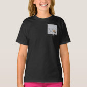 Silver Glitter Beagle Hondenliefhebber Custom Name T-shirt (Voorkant)