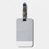 Silver Glitter Beagle Hondenliefhebbers Aangepast  Bagagelabel (Achterkant verticaal)