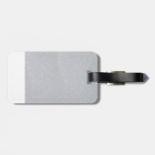 Silver Glitter Beagle Hondenliefhebbers Aangepast  Bagagelabel (Achterkant horizontaal)