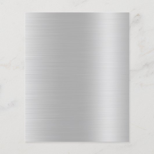 Silver Glitter Beauty Salon Flyer (Achterkant)