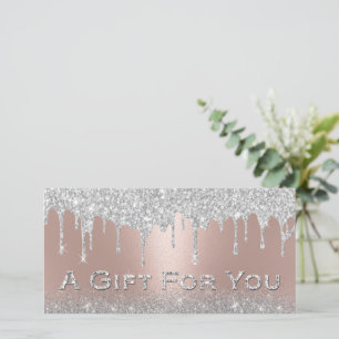 Silver Glitter bestuurt Roos Gold Gift-certificate