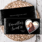 Silver Glitter Black, aangepaste Snoep Bar, wrappe