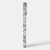 Silver Glitter Black Girly Signature Case-Mate iPhone Case (Achterkant / Rechts)