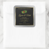 Silver Glitter Black Product Labels Ladybug Leaf (Tas)