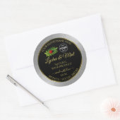Silver Glitter Black Product Labels Ladybug Logo (Envelop)