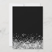 Silver Glitter Black Uncut Necklace Display Cards Kaart (Achterkant)