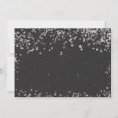 Silver Glitter Blauwgroen Jurk Tiara Dark Sweet 16 Kaart (Achterkant)