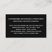 Silver Glitter Blue Paars Galaxy Online Store Visitekaartje (Achterkant)