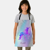 Silver Glitter Bokeh Holographic Unicorn Schort (Insitu)