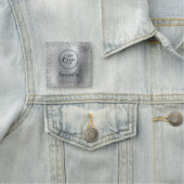 Silver Glitter Border and Folie Logo Naamplaatje (In situ)