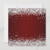 Silver Glitter Burgundy Ombre 60th Birthday Kaart (Achterkant)