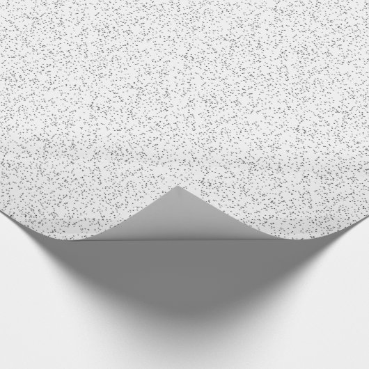Silver Glitter Cadeaupapier (Hoek)