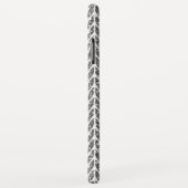 Silver Glitter Chevrons Knit Style Print Case-Mate iPhone Case (Achterkant/rechts)