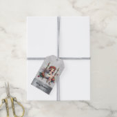 Silver Glitter Christmas Fairy Cadeaulabel (Met Touw)