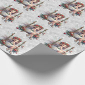 Silver Glitter Christmas Fairy Cadeaupapier (Hoek)