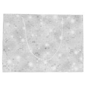Silver Glitter Christmas Fairy Groot Cadeauzakje (Achterkant)