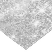 Silver Glitter Confetti Balloons 80e Verjaardag Tafelkleed (Gekanteld)