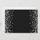 Silver Glitter Confetti foto Surprise Sweet 16 Kaart (Achterkant)