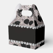 Silver glitter cupcakes ballonnen cadeaus bedankdoosjes (Achterkant)