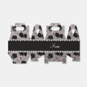 Silver glitter cupcakes ballonnen cadeaus bedankdoosjes (Uitgevouwen)