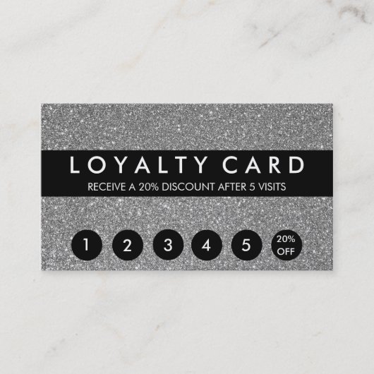 Silver Glitter Customer Loyalty (Voorkant)