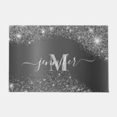 Silver Glitter Deurmat (Voorkant)