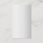 Silver Glitter Drips Metallic Shine Make-up Artist Visitekaartje (Achterkant)