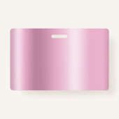 Silver Glitter Drips Pink Shimmer Badge (Achterkant)