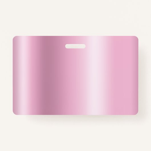 Silver Glitter Drips Pink Shimmer Badge (Achterkant)