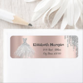 Silver Glitter Drivers, Dress Roos Gold Etiket (Insitu)