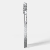 Silver glitter druppelt de floraalnaam Case-Mate iPhone case (Achterkant / Links)