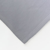 Silver glitter druppelt monogram foto fleece deken (Hoek)