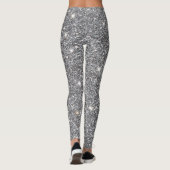 Silver Glitter Effect Leggings (Achterkant)