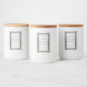 Silver Glitter Effect Product Verpakkingslabels Voedselcontainer Etiket (Flessen)