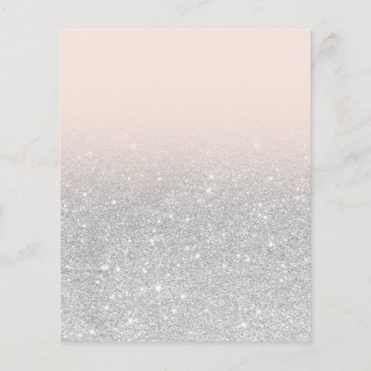 Silver glitter elegant fotobudget Sweet 16 (Achterkant)