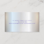 Silver Glitter Elegant Professional Drivers Visitekaartje (Achterkant)