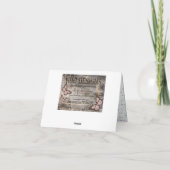 Silver Glitter en Blue Sprinkles Bedankt Card (Achterkant)